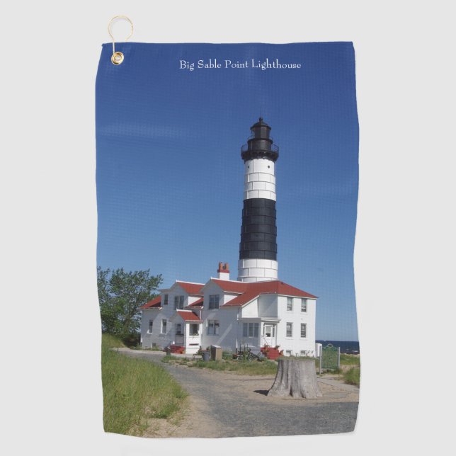 Toalla de golf Big Sable Point Lighthouse (Anverso)