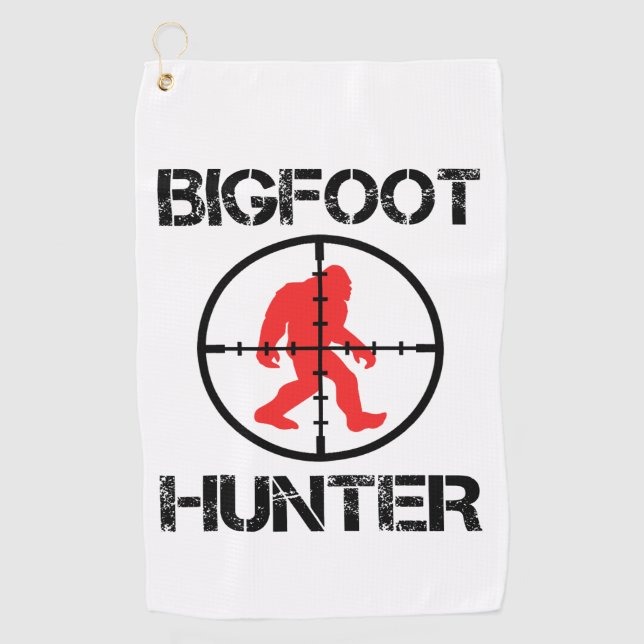 Toalla De Golf Bigfoot Hunter Funny Bigfoot Lover (Anverso)