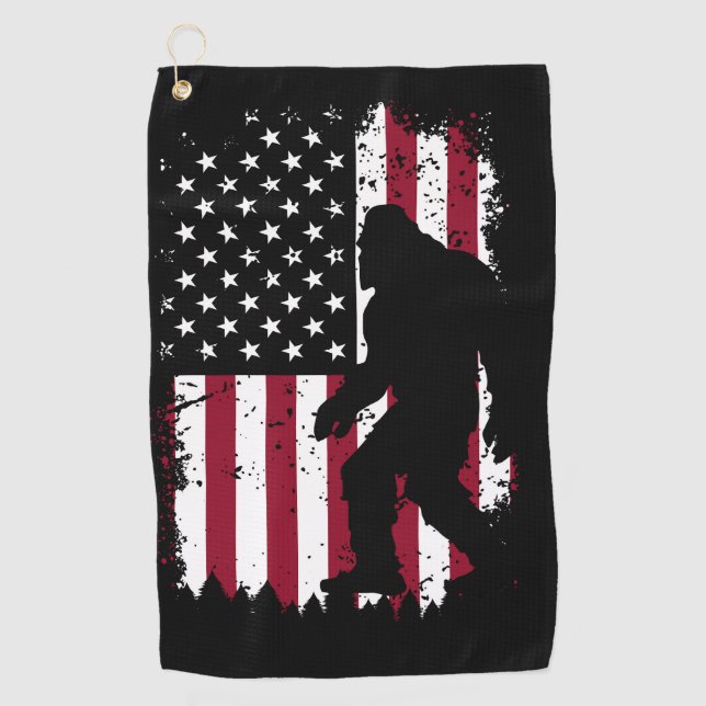 Toalla De Golf Bigfoot  – Sasquatch Golf Bag  (Anverso)