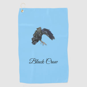 Toalla De Golf Black Crow Master of Time Personalized Sky Blue