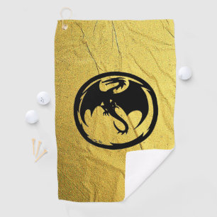 Toalla de golf Black Dragon Gold Vein