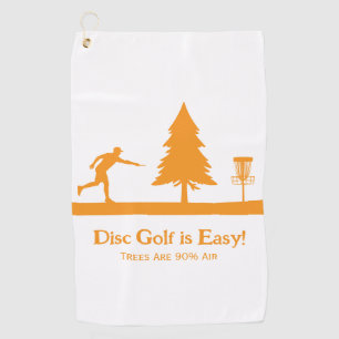 Toalla De Golf Black Funny Disk Golf Putting with Tree obstáculo