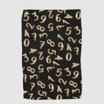 Black Gold Numbers Luxury Pattern Moda Accountant