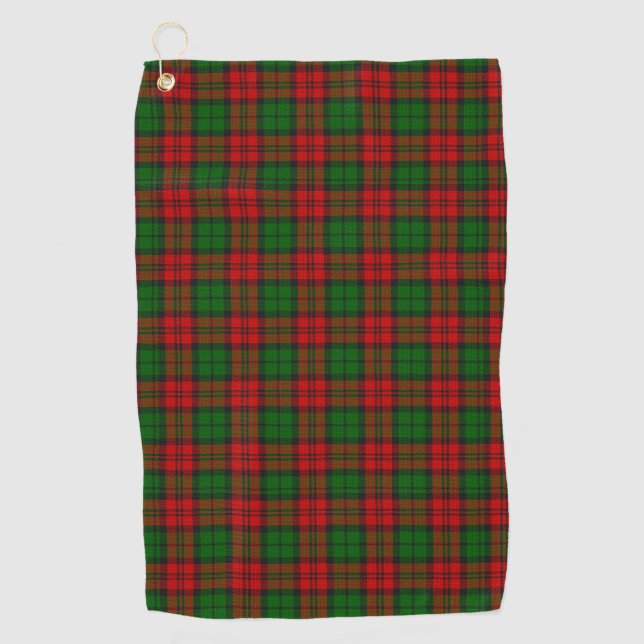 Toalla De Golf Blackwatch Campbell Tartan Red Green Plate (Anverso)