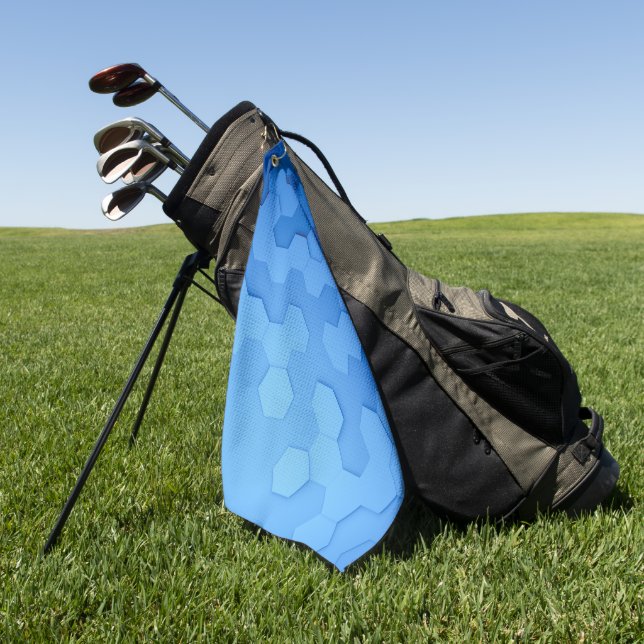 Toalla de golf - Blanco y negro (Verde)