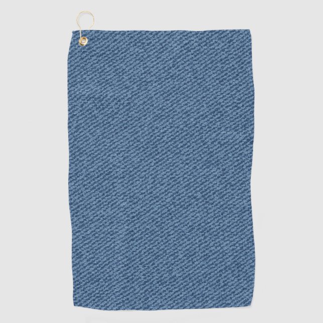 Toalla De Golf Blauwe spijkerbroek stof, jeans denim textuur. (Anverso)