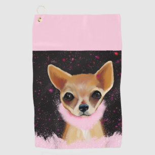 Toalla De Golf Bling Chihuahua
