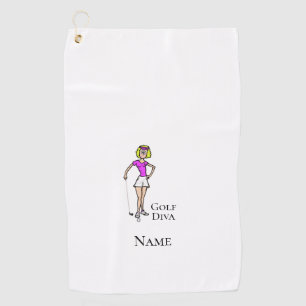 Toalla De Golf Blonde Female Golf Diva Golf Toalla