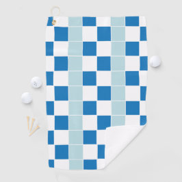 Toalla De Golf Blue Checkered blanco