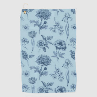 Toalla De Golf Blue Floral