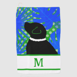 Toalla De Golf Blue Green Island Black Dog Golf Towt