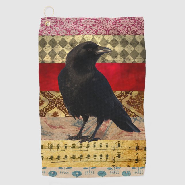 Toalla De Golf Bohemian Crow Golf Towel (Anverso)