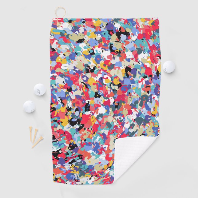 Toalla De Golf Bonito patrón de colores (In situ)