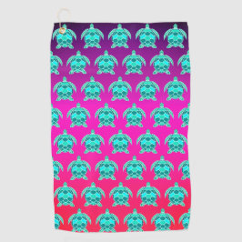 Toalla De Golf Bonito simple Turquesa verde azul verde azulada