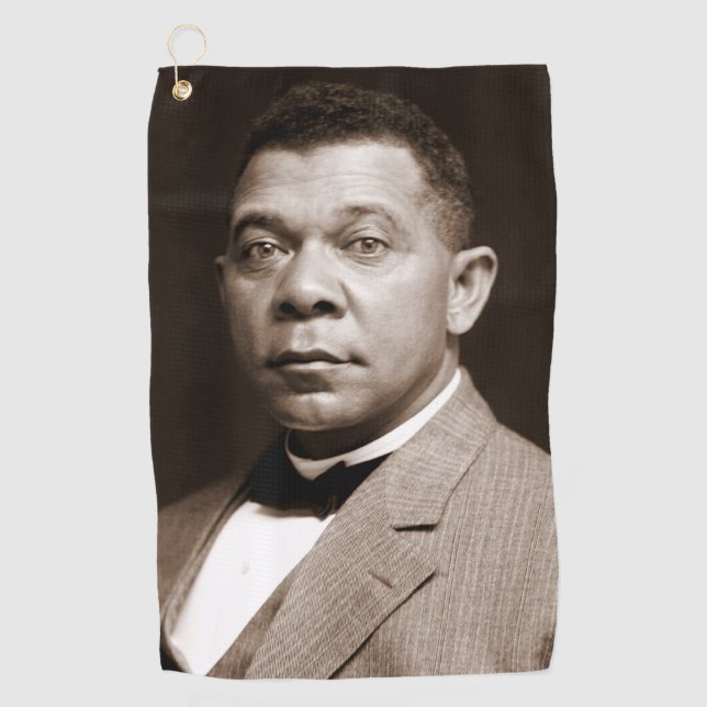 Toalla De Golf Booker Washington: Educador afroamericano (Anverso)