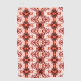 Toalla De Golf Borgoña transparente a salmón de formas degradadas