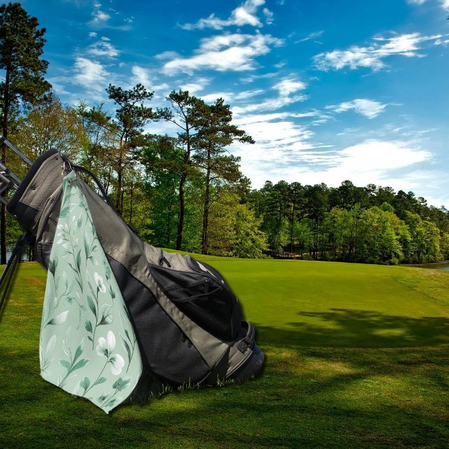 Toalla De Golf  Botanical pattern  in subtle  greens   (Subido por el creador)