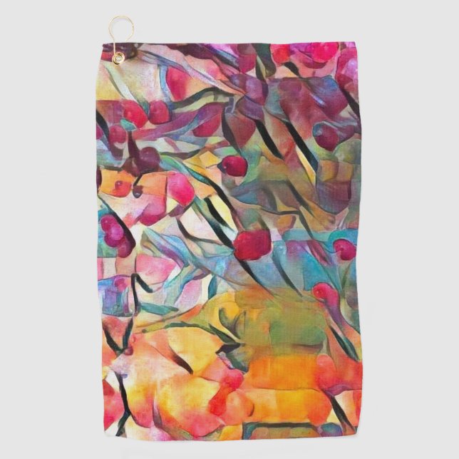 Toalla De Golf Botellas coloridas (Anverso)