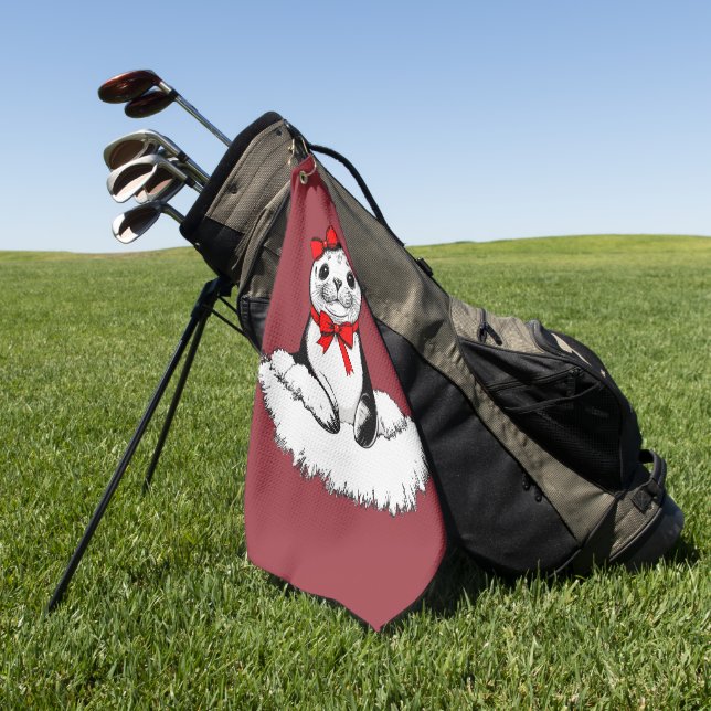 Toalla De Golf Bow-tiful Seal – Christmas Edition (Verde)
