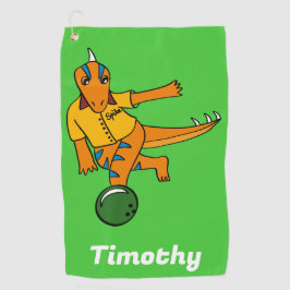 Toalla De Golf Bowling, Personalizado de dinosaurios, Bowlers per