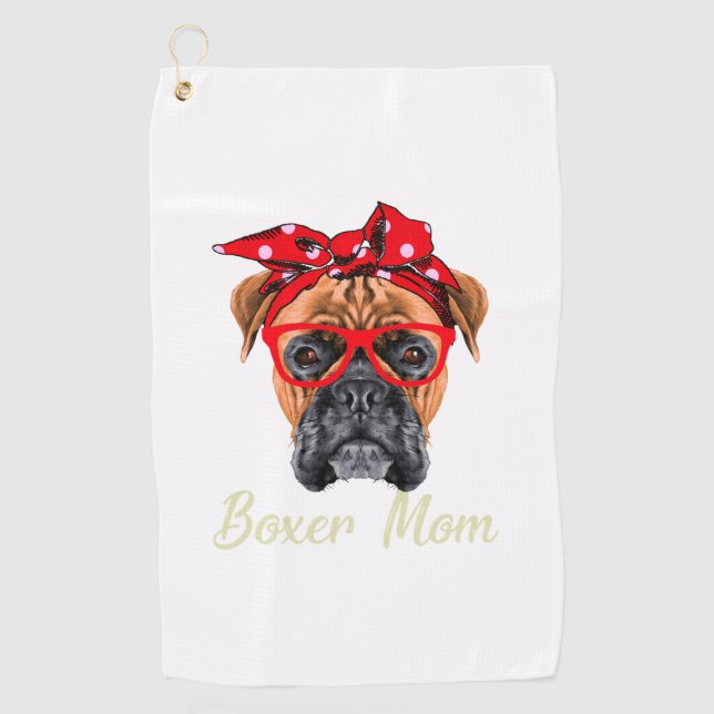Toalla De Golf Boxer Mom (Anverso)