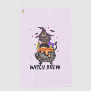 Toalla De Golf Brecha de bruja - Bruja de gata