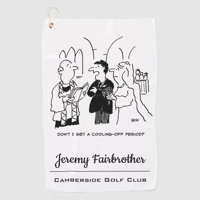 Toalla De Golf Bridegroom quiere un periodo de reflexión (Anverso)