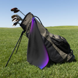 Toalla De Golf Brillo de gradiente violeta negro