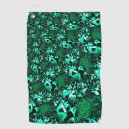 Toalla De Golf Brillo, tonos verdes de relieve