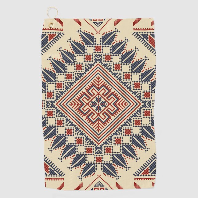 Toalla De Golf Broderie palestinienne traditionnelle (Anverso)