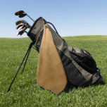 Toalla De Golf Brown gradient geometric mesh pattern<br><div class="desc">Brown gradient geometric mesh pattern golf towel. Modern minimalistic design for golfers.</div>