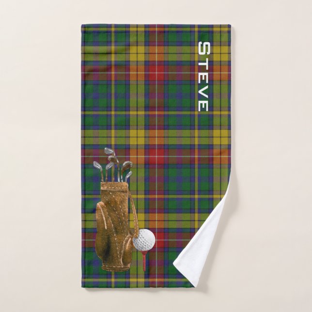 Toalla de golf Buchanan Tartan Plaid (Toalla de mano)