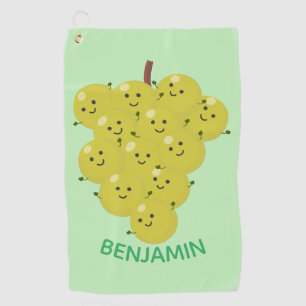 Toalla De Golf Buen ilustracion de uvas personalizados