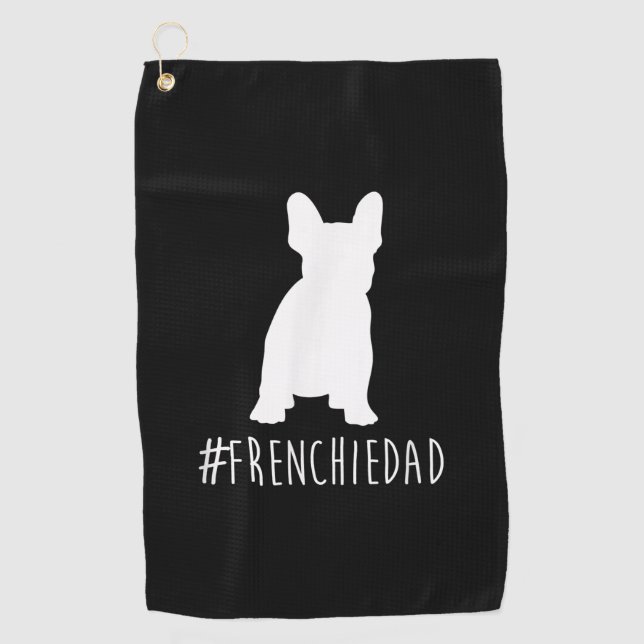 Toalla De Golf Bulldog Lover | Frenchie Dad Bulldog francés (Anverso)