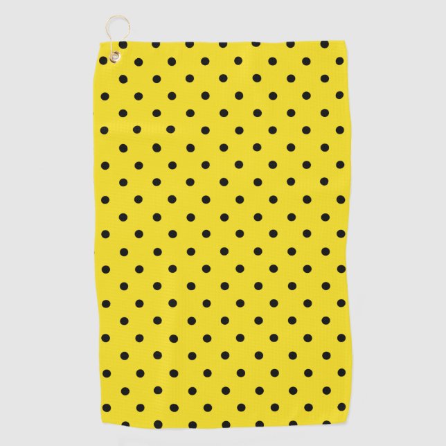 Toalla De Golf Bumblebee Black Spots Yellow Bumble Bee Animal (Anverso)