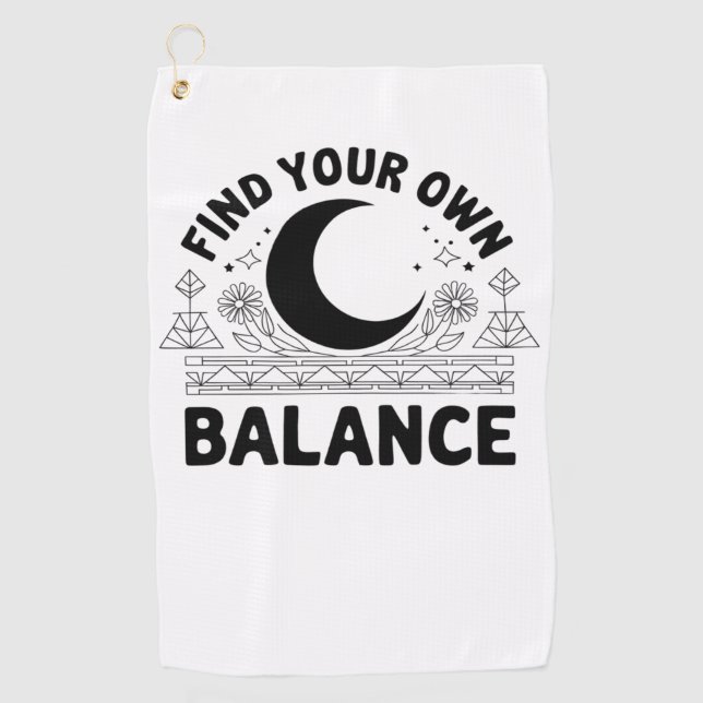 Toalla De Golf Buscar su propio saldo (Anverso)