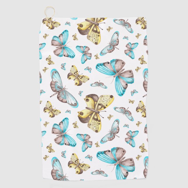 Toalla De Golf Butterfly Art Drawing (Anverso)