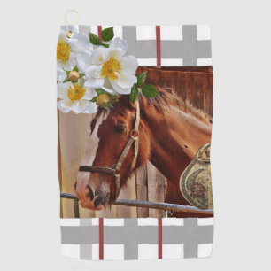 Toalla de golf Caballo Floral