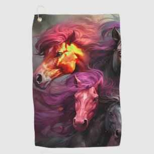 Toalla De Golf Caballos Artsy