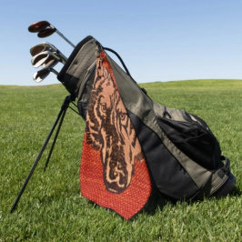 Toalla De Golf Cabeza de Lobo en Rojo 