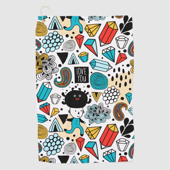 Toalla De Golf Cabeza loca (Anverso)