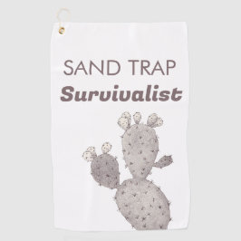 Toalla De Golf Cactus de la trampa de arena