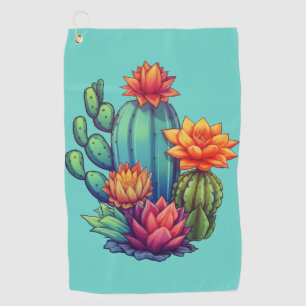 Toalla De Golf Cactus en crecimiento de bonito