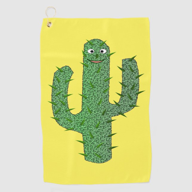 Toalla De Golf Cactus Happy Day of the Dead (Anverso)