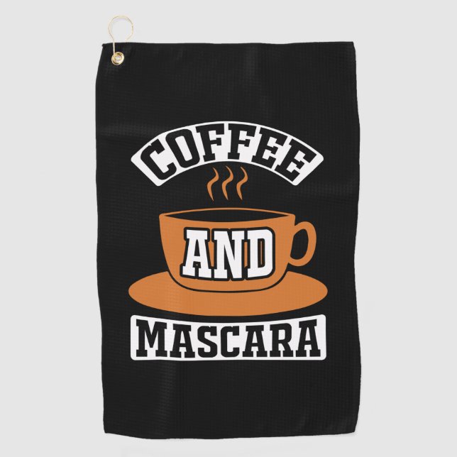 Toalla De Golf Café De Arte Y Mascara (Anverso)