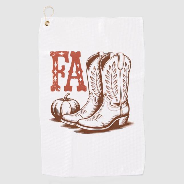 Toalla De Golf Calabaza de Nova Caída Otoño (Anverso)