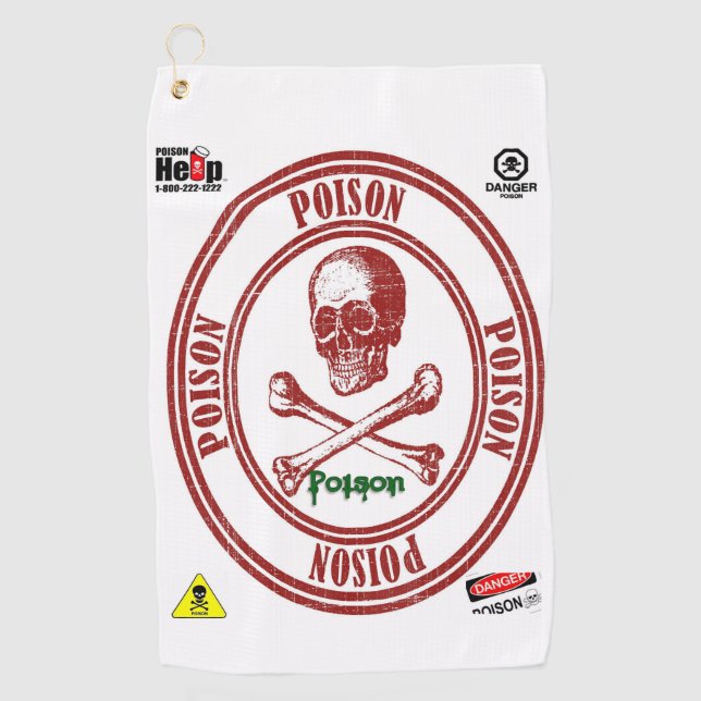 Toalla de Golf Calavera (Anverso)