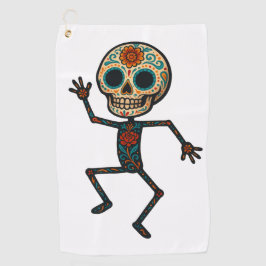 Toalla De Golf Calavera Dancer Golf Toalla