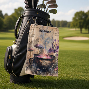 Toalla De Golf Caldero Mágico de Hierbas Nombre Botánico