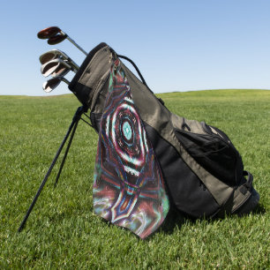 Toalla De Golf Caleidoscopio rústico arbolado con detalles de men